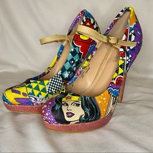 Custom made Girl Power/ Wonder Woman platforms